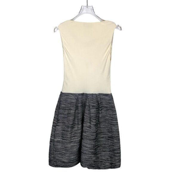 Christian Dior Sleeveless Mixed Fabric Dress Mulberry Silk Blend Ivory & Texture - Picture 7 of 7